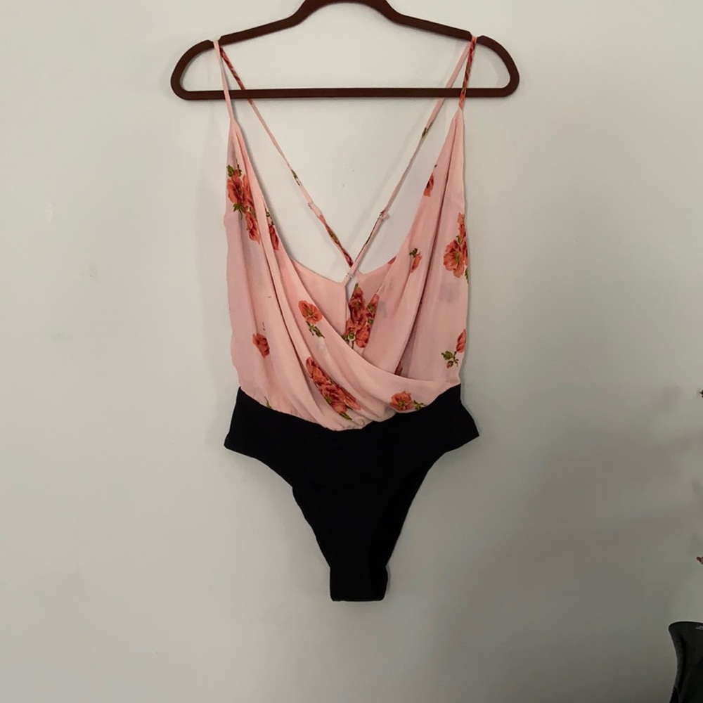 Reformation Pink Floral Bodysuit